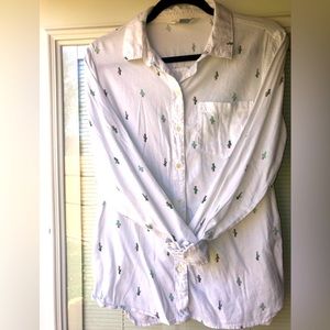 Old Navy Cactus Print Button Up, Small